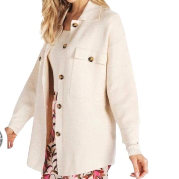 Esqualo Shacket Cardigan  Sweater - Picture 3 of 8